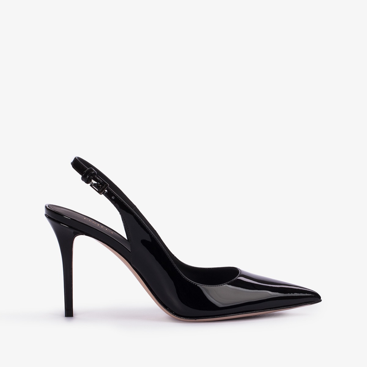 Black patent leather slingback - Le Silla