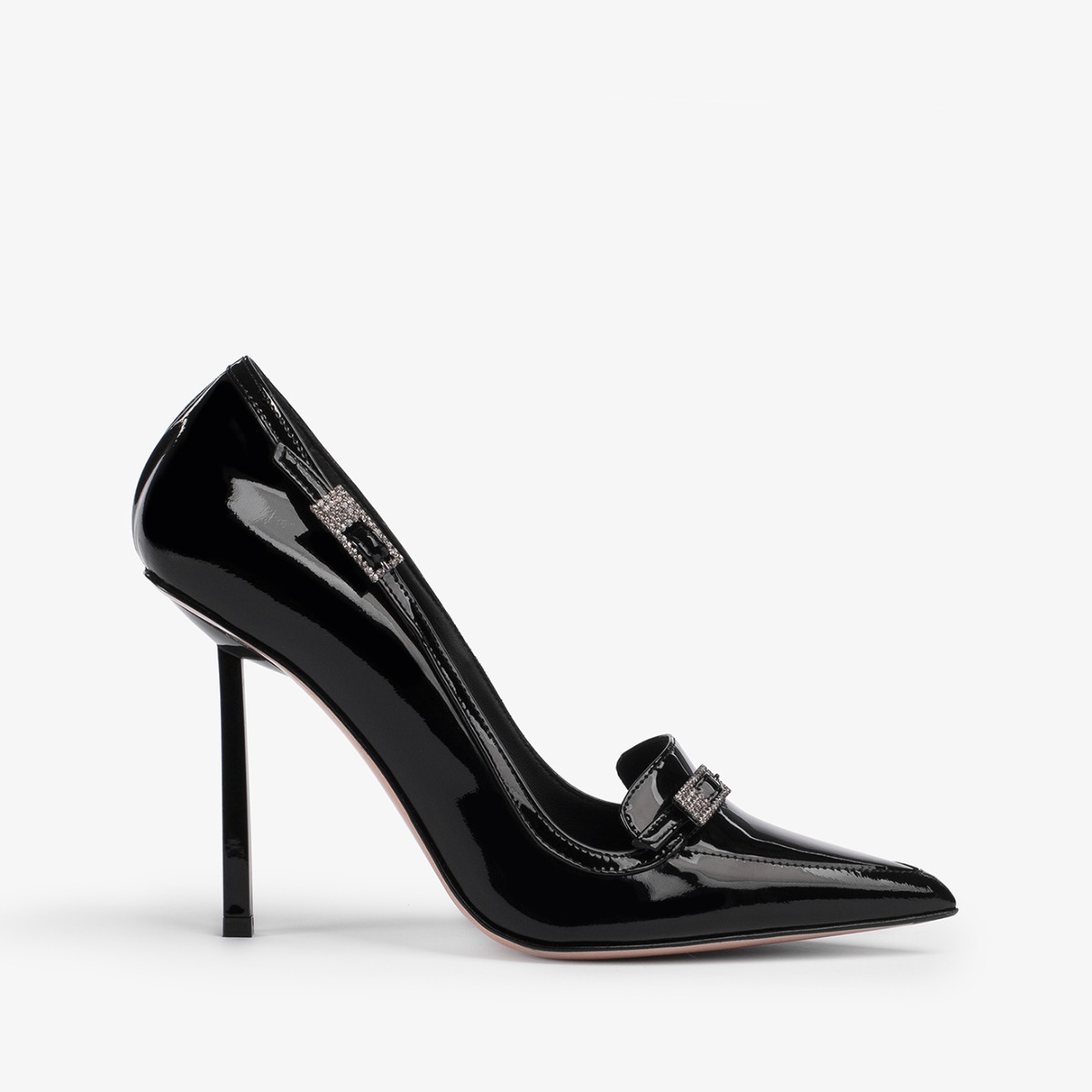 パンプス LE SILLA Black Satin Chanel Amelia Pumps 6101e100bxppsme001_7.jpg?ts=