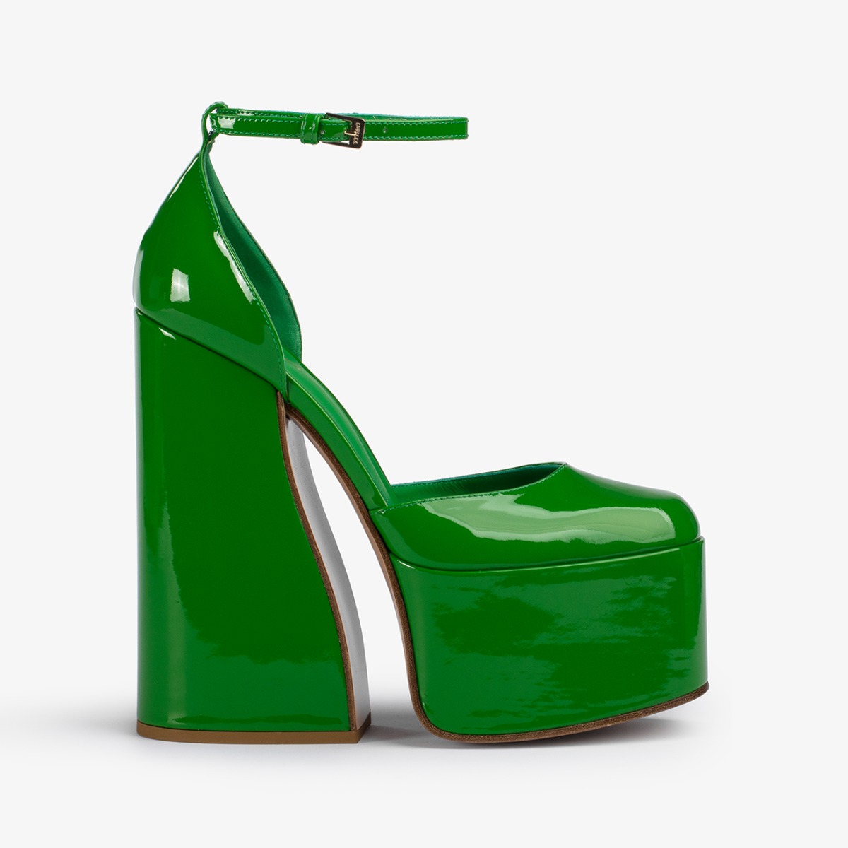 Emerald green platform shoes deals