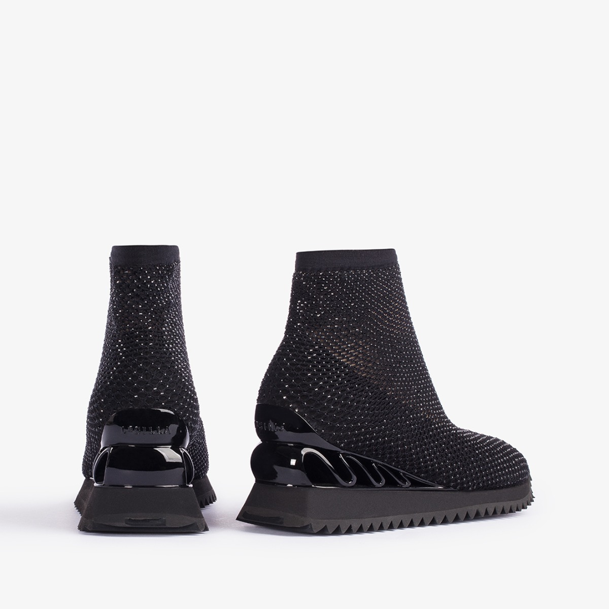 Le silla  クリスタルレザースニーカー　イタリー製 6901m020m2ppchi001_running__ch