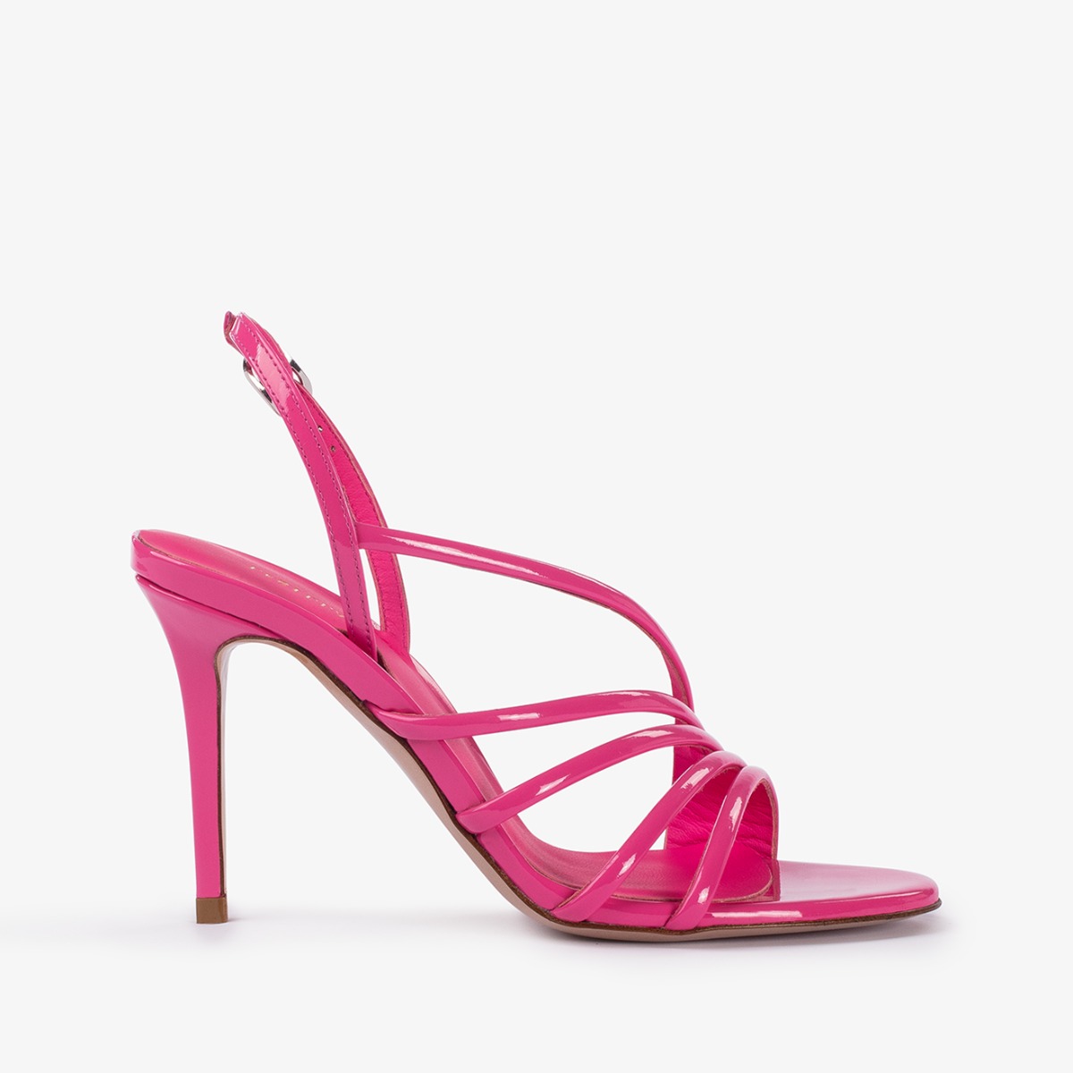 サンダル・ミュール LE SILLA Skin pink leather Scarlet sandals LOLA SANDAL 140 mm DEA | Le Silla