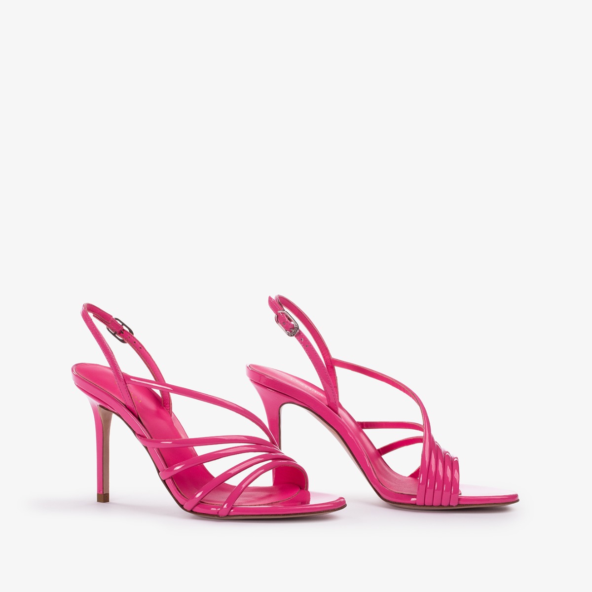 サンダル・ミュール LE SILLA Skin Pink Leather Scarlet Sandals Le Silla Skin Pink Leather Scarlet Sandals | italist, ALWAYS