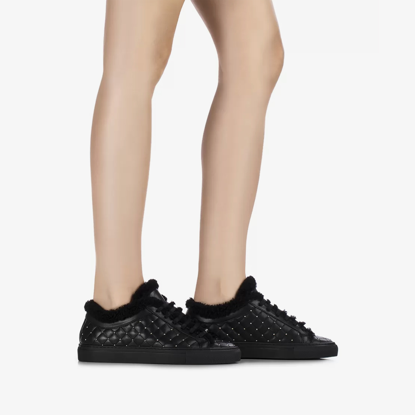 Le silla  クリスタルレザースニーカー　イタリー製 6907n020m1pplac001_running_cla