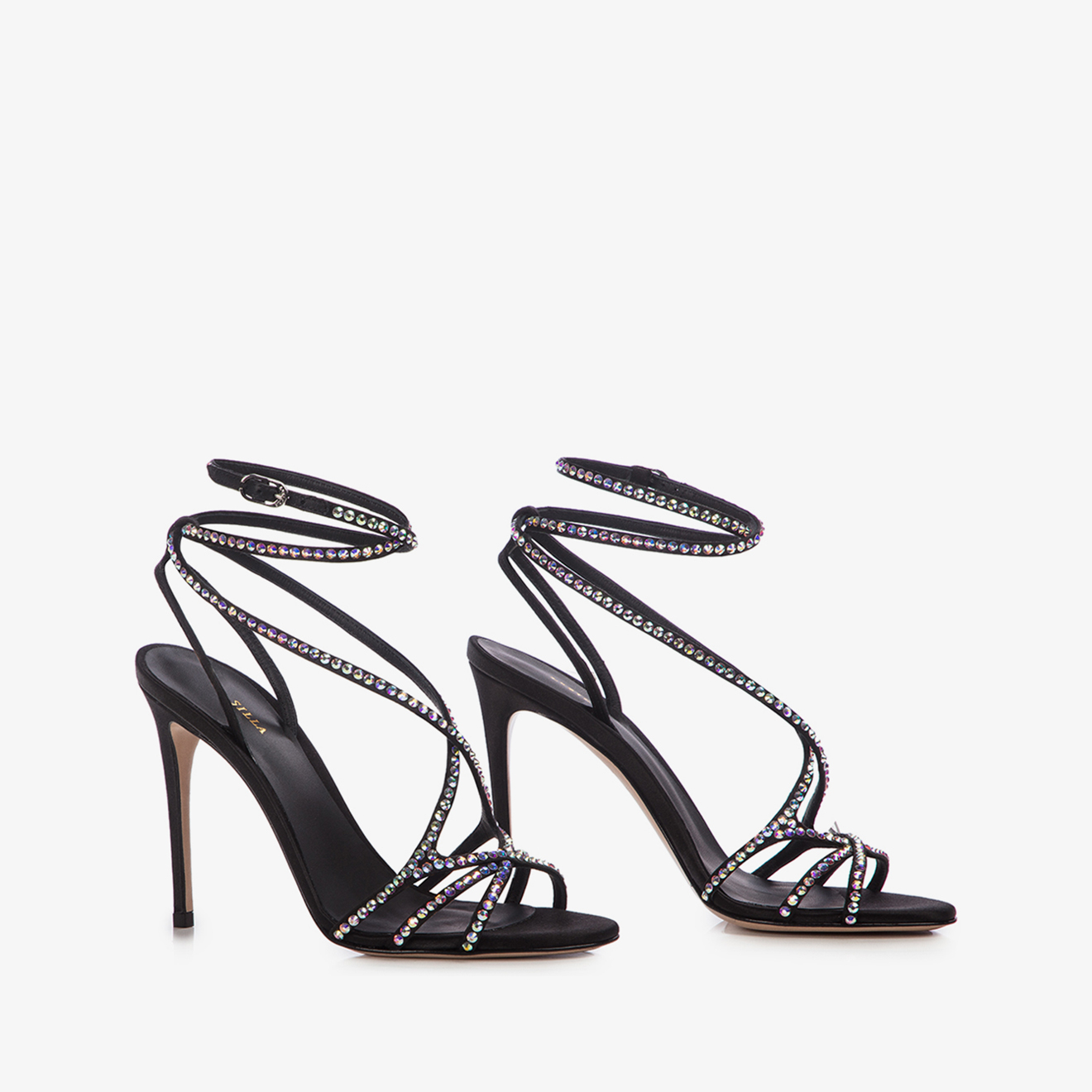 SANDALO SATIN NERO