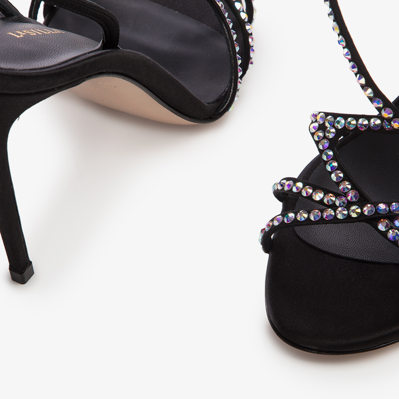 SANDALO SATIN NERO