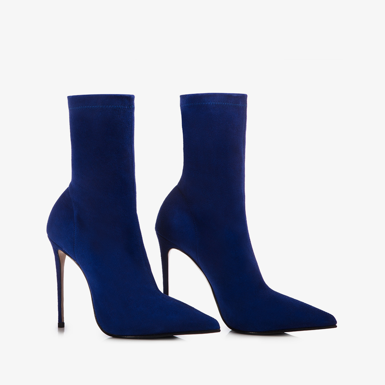STIVALETTO VELOUR-STRETCH LAZULI-BLUE