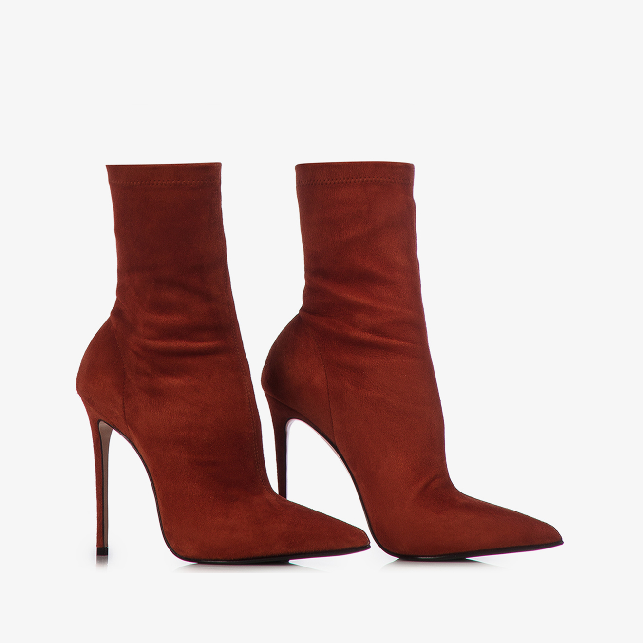STIVALETTO VELOUR-STRETCH SUMAC