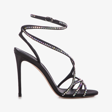 SANDALO SATIN NERO