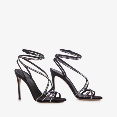SANDALO SATIN NERO